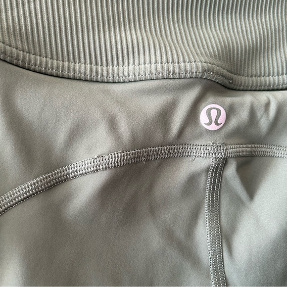 [6] Lululemon Athletica 2020 Train Free Super High Rise 32” Algae Green Nulux - Picture 9 of 16